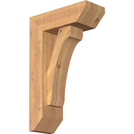 Legacy Slat Smooth Bracket W/ Offset Brace, Western Red Cedar, 5 1/2W X 14D X 22H